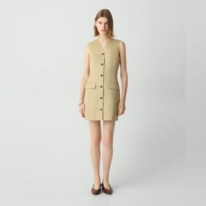 Theory, Sleeveless Blazer Dress in Cotton Chino, US 0, NWT!!